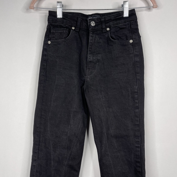 2/$30 ZARA High Rise Split Skinny Jeans 2 Full Length Side Slit Boot Cut #7173 - Picture 4 of 16